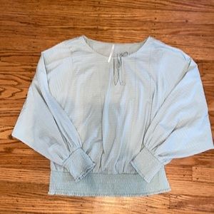 ANTHROPOLOGIES mint green Rebecca top never worn size large